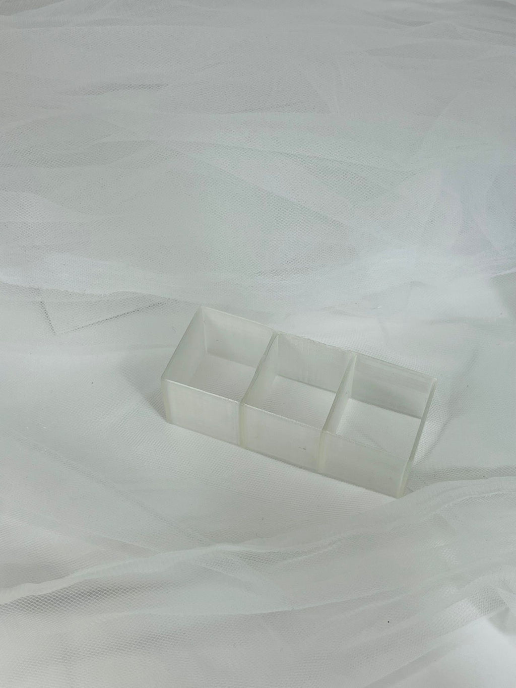 Separatore tre scomparti per scatola 8x8cm - 10 pezzi