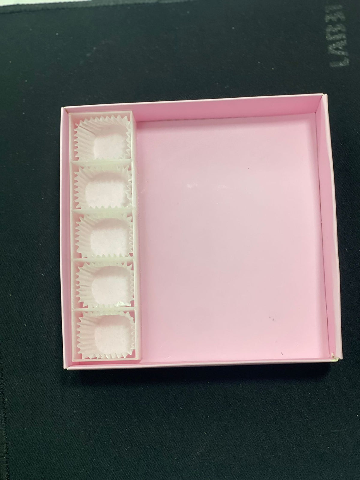 Separatore cinque scomparti per scatola 12x12cm