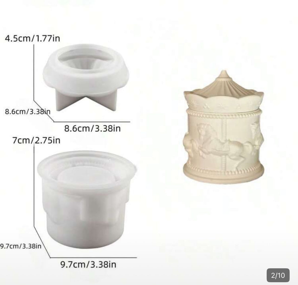 Supporto rigido per stampi in silicone - Holdy S