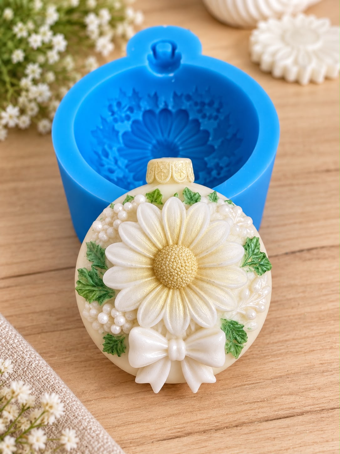 Stampo in silicone - Christmas Daisy