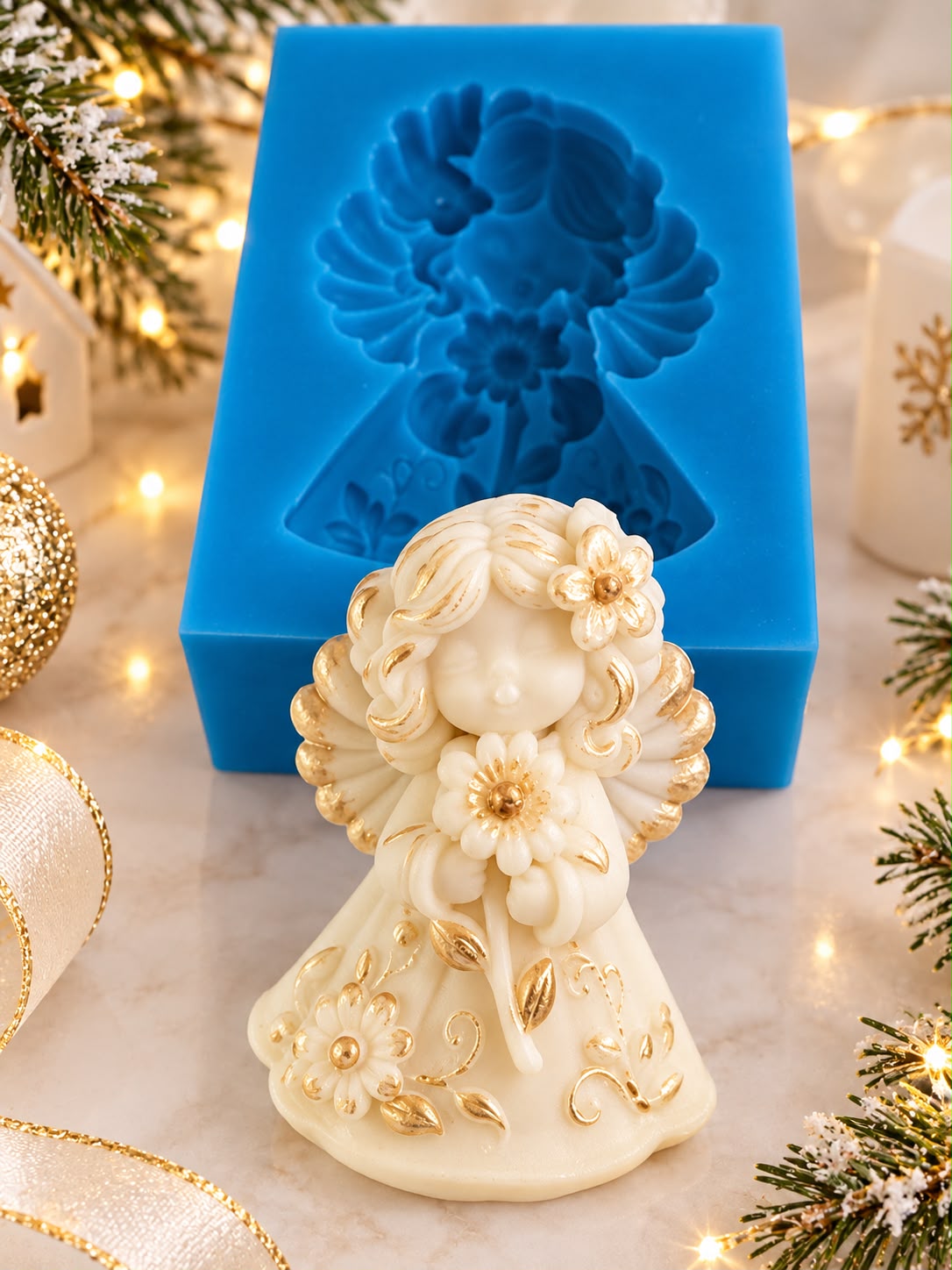 Stampo in Silicone - Angel Flower