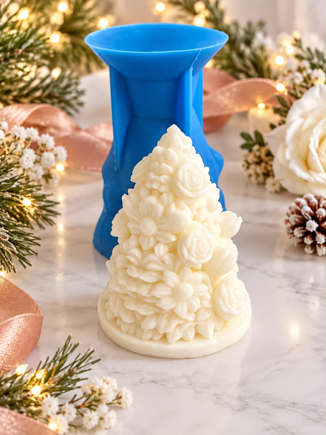 Stampo in Silicone – Christmas Flower Tree
