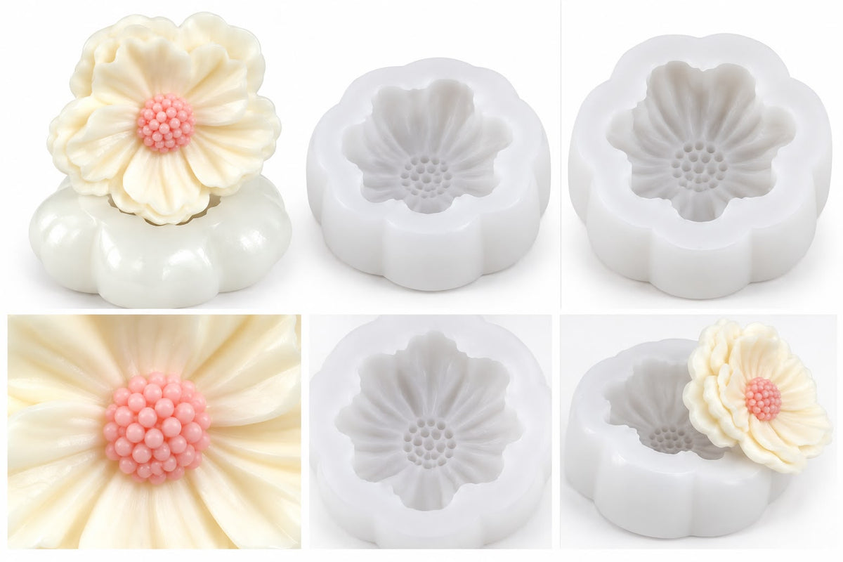 Stampo in Silicone - Camelia 3D
