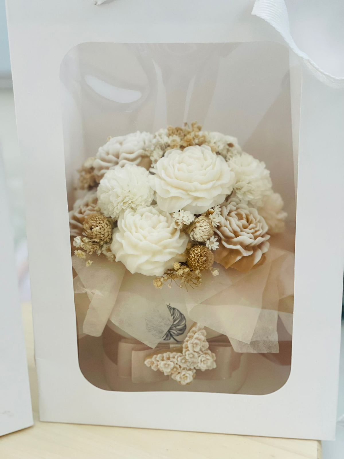 Bouquet Eleganza Avorio – Fiori Artigianali Eterni